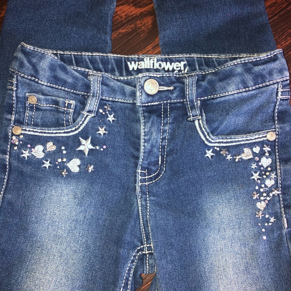 Wallflower girl 6 Stretch jeans embellished stars